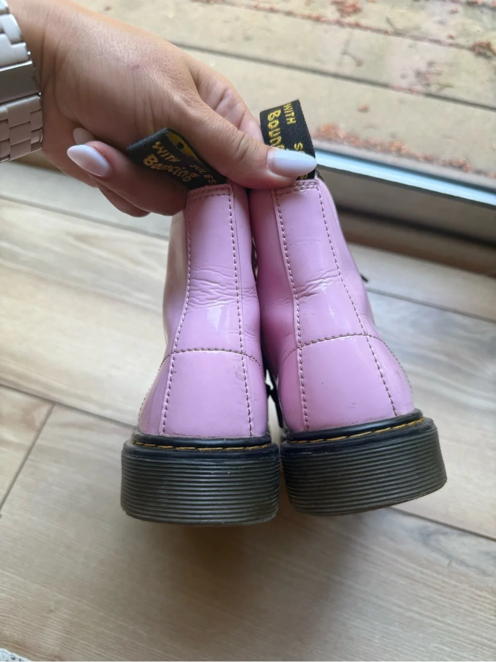 Dr. Martens junior pink boots
